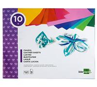 Bloc trabajos manuales liderpapel charol 240x315mm 10hojas colores surtidos