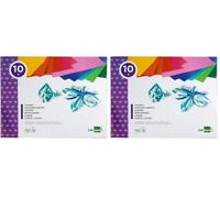 Bloc trabajos manuales liderpapel charol 240x315mm 10hojas colores surtidos (Paquete de 2)