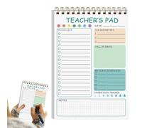 Blocas de notas para maestros, Pads de notas de maestros - 50 hojas de notas para maestros,Memo de enlace de bobina doble, 5.8 x 8.3 pulgadas, debe tener un lindo planificador diario para el aula, cit