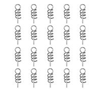 Bloccaggio A Molla per Esca Morbida - 20 Pezzi Keeper Vite per Esca, Rapido per Fissaggio Ganci Da | Accessorio Essenziale per Acqua Salata E, Attrezzatura Da Professio