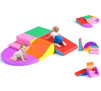 Blocchi da costruzione in schiuma per Bambini, blocchi di arrampicata per interni, blocchi da costruzione morbidi giganti, Blocchi e mattoncini da costruzione (Color Colorido - 6)