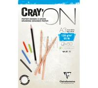 BLOCCO CARTA DA DISEGNO "CRAY'ON" GRANA FINE 120 GR A3
