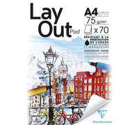 BLOCCO CARTA PER ILLUSTRAZIONI E FUMETTO "LAYOUT PAD " 70FG. - F.TO A4 - 75GR.