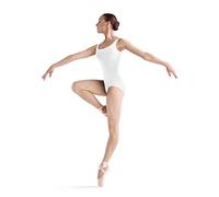 Bloch Dance Faire - Maillot de Tirantes para Mujer, Mujer, L5605, Blanco, L