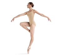 Bloch Dance Faire Microlux - Maillot sin Mangas para Mujer, Arena, Talla S