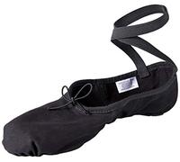 Bloch Dance Men's Pump Split Sole Canvas Ballet Slipper/Shoe, Zapatillas de Baile Mujer, Negro, 44.5 EU Ancho