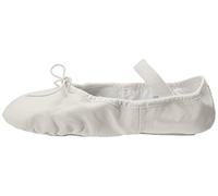 Bloch Dance Women's Dansoft Full Sole Leather Ballet Slipper/Shoe, White, 8.5 C US