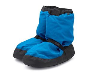 Bloch Warm Up Bootie, Zapatillas de Baile Mujer, Negro, Azul (Blue Fluro), Large