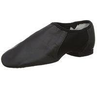 Bloch Zapatillas Neo-Flex Slip On de Piel para Jazz, Suela de Neopreno con Puntera de EVA y Almohadilla para el talón, Alta Durabilidad, Ajuste Superior, flexibilidad, Step Dancing, Negro, 37 EU