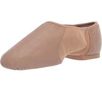 Bloch Zapatillas Neo-Flex Slip On de piel para jazz, suela de neopreno con puntera de EVA y almohadilla para el talón, alta durabilidad, ajuste superior, flexibilidad, Step Dancing, bronceado, 38.5 EU