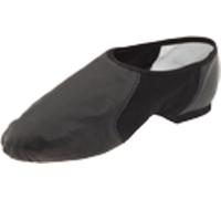 Bloch Zapatillas Neo-Flex Slip On de Piel para Jazz, Suela de Neopreno con Puntera de EVA y Almohadilla para el talón, Alta Durabilidad, Ajuste Superior, flexibilidad, Step Dancing, Negro, 36.5 EU