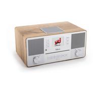 Block Aurora sistema estéreo con altavoces integrados para un sonido potente en nogal