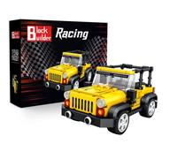 Block Builder Conjunto de Bloques de construcción del Coche Wrangler (242 Piezas). Bloques de construcción de Coche de Carreras para niños y Adultos.