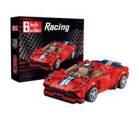 Block Builder F8 Conjunto de Bloques de construcción del Coche de Carreras F8 (306 Piezas). Bloques de construcción de Coche de Carreras para niños y Adultos.