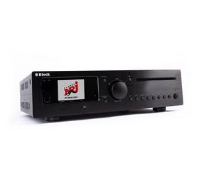 Block CVR-200 Receptor estéreo Blu-ray con Internet y salida de música de 2 x 100 W para streaming y reproducción de vídeo en negro zafiro