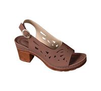 Block Heel Sandalias Mujer Reino Unido,Platform Correa Tobillo Slingback Tacón Medio Peep Toe Hebilla Transpirable