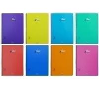 BLOCK OLEF tapa PP 4º 80h CUADRICULA 3x3 90g COL.SUR. 8 UNIDADES