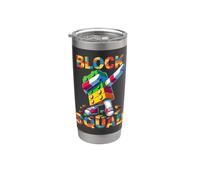 Block Squad Funny Blocks Bricks Toy Lover Master Builder Vaso térmico de acero inoxidable de doble pared