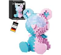 block!t Future Bear - Juego de bloques de sujeción 3D con LED dual, símbolo de esperanza y nuevos caminos, regalo significativo para adultos y niños