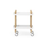 Block Trolley Blanco/ Madera de Fresno