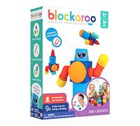 Blockaroo Bloques de construcción magnéticos, Juego Educativo para niños, Juego Educativo de Agua para la construcción Creativa, Ideal para el baño, Caja de Robot con 10 Bloques de construcción