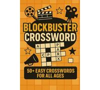 Blockbuster Crossword: 50+ Easy Crosswords for All Ages | 6x9 Inches |