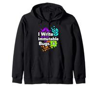 Blockchain Developer Funny I Write Immutable Bugs Sudadera con Capucha
