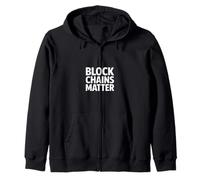 Blockchain Divertido Que Dice Que Las Cadenas de Bloques importan Las criptomonedas Sudadera con Capucha