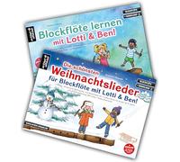 Blockflöte lernen mit Lotti & Ben + Die schönsten Weihnachtslieder für Blockflöte im Set!: Die Blockflötenschule für Kinder - der leichte Einstieg (inkl. Klavierbegleitung, QR-Codes + Audio-Download)