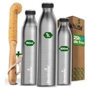 Blockhütte Botella Termica 500ml de Acero Inoxidable I Botella Agua Termica para 25h Bebidas Frias I Water Bottle a Prova de Fugas y para Bebidas con Gas - Cantimplora Aptos para Lavavajillas