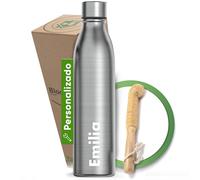 Blockhütte Botella Termica 500ml Personalizada de Acero Inoxidable I Botella Agua Termica para 25h Bebidas Frias I Water Bottle a Prova de Fugas y para Bebidas con Gas, aptos para Lavavajillas