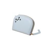 Blocking Leather Wallet for Women Women's Genuine Leather Credit Card Holder Ladies Small Blocked Accordion Wallets with Stainless Steel Zipper Woman Compact Accordian ID Cards Bag