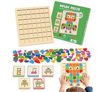 Blocks - Early Development Wooden Shape Blocks, Colored Learning Toy Set for Kids | Educational Geometry Block for Classroom School Study | Creative Building Toy for Boys Girls Kindergarten