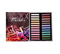 Blockx - Juego de 24 lápices de colores brillantes y brillantes, hechos a mano con pigmentos puros, colores vibrantes con alta opacidad.