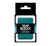 Blockx Sartén gigante de acuarela verde turquesa en cerámica real recargable