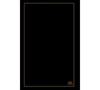 Bloco de notas pautado: Preto Gold Edition
