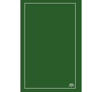 Bloco de notas pautado: Verde moldura branca