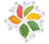 Blocs de notas adhesivos,Marcador lindo versátil - Divertidas hojas de notas en forma de hoja - Para Aula Biblioteca Dormitorio Hogar Estudiantes Profesores Niñas Mujeres