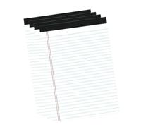 Blocs de Notas Legales con Rayas Anchas, Tamaño A4, Coloridos, Encuadernación Superior Fácil de Rasgar para Notas de Clase, Reuniones de Oficina, Paquete de 4 (4 piezas 21,4x29,6 cm 50
