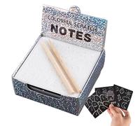 Blocs Notas Para Rascar - Juego De Arte En Papel Para Rascar - Kit De Proyectos De Manualidades Para Niños Con Almohadillas Para Garabatos,100 Hojas De Papel Para Manualidades Para Rascar, Para Guar