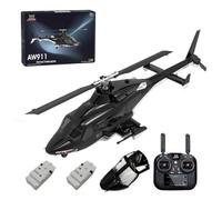BlocteckToy Helicóptero RC - AW-911 escala 1/34 2.4G 9CH GPS Flybarless con modo de acrobacias 6G/3D, motores sin escobillas, retorno automático, RTF para adultos, regalo de aviación premium