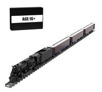 BlocteckToy Juego de bloques de sujeción MOC, 3030 piezas, modelo de locomotora polar de Navidad, bloques de construcción con rieles, regalo para adultos y niños