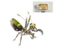 BlocteckToy Rompecabezas de metal 3D Mantis para adultos, rompecabezas mecánico 3D de insectos, decoración del hogar, cumpleaños (más de 300 piezas)