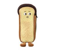 blodfune Bonita bolsa de pan, estuche de tela suave para estudiantes de secundaria, funda novedosa con parte inferior plana para escritorio, bolsa de terciopelo para almacenamiento de gran capacidad