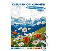 Bloemenlandschappen - Deel 2 | Kleuren op nummer voor volwassenen: Lentekleurboek met realistische landschappen vol bloemen