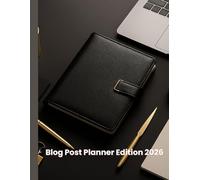 Blog Post Planner Edition 2026: Content Strategy, Writing Schedule & Idea Organizer (8.5” x 11”, 100 Pages)