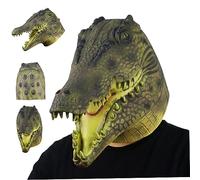 Blogiiup Máscaras de animales para adultos disfraz de cocodrilo con máscaras de cocodrilo de con de transpirable realistas para halloween carnival cosplay, máscara de cabeza