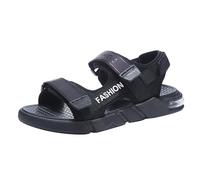 Bloke - Sandalias de ajuste ancho para hombre, transpirables, para fascitis plantar, zapatos de uso diario con forro de neopreno, para verano, playa, caminar, senderismo al aire libre, Black, 8.5 UK