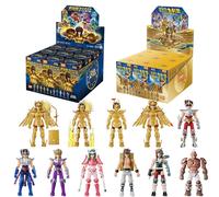 BLOKEES Original Saint Seiya V04 Gold Zodiac GALAXY VERSION V01 02 03 Caja Sorpresa Virgo SHAKA Géminis Figura de Acción Juguetes de Ensamblaje Random 1pcs