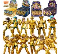 BLOKEES Original Saint Seiya V04 Gold Zodiac GALAXY VERSION V01 02 03 Caja Sorpresa Virgo SHAKA Géminis Figura de Acción Juguetes de Ensamblaje V01 9PCS SET